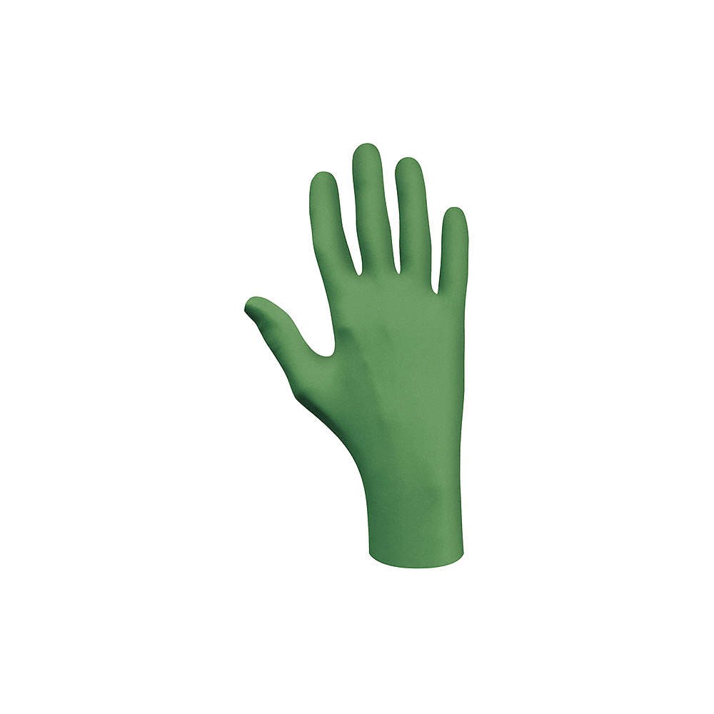 SHOWA 6110PF M Disposable Gloves,Nitrile,M,PK100 59LT60