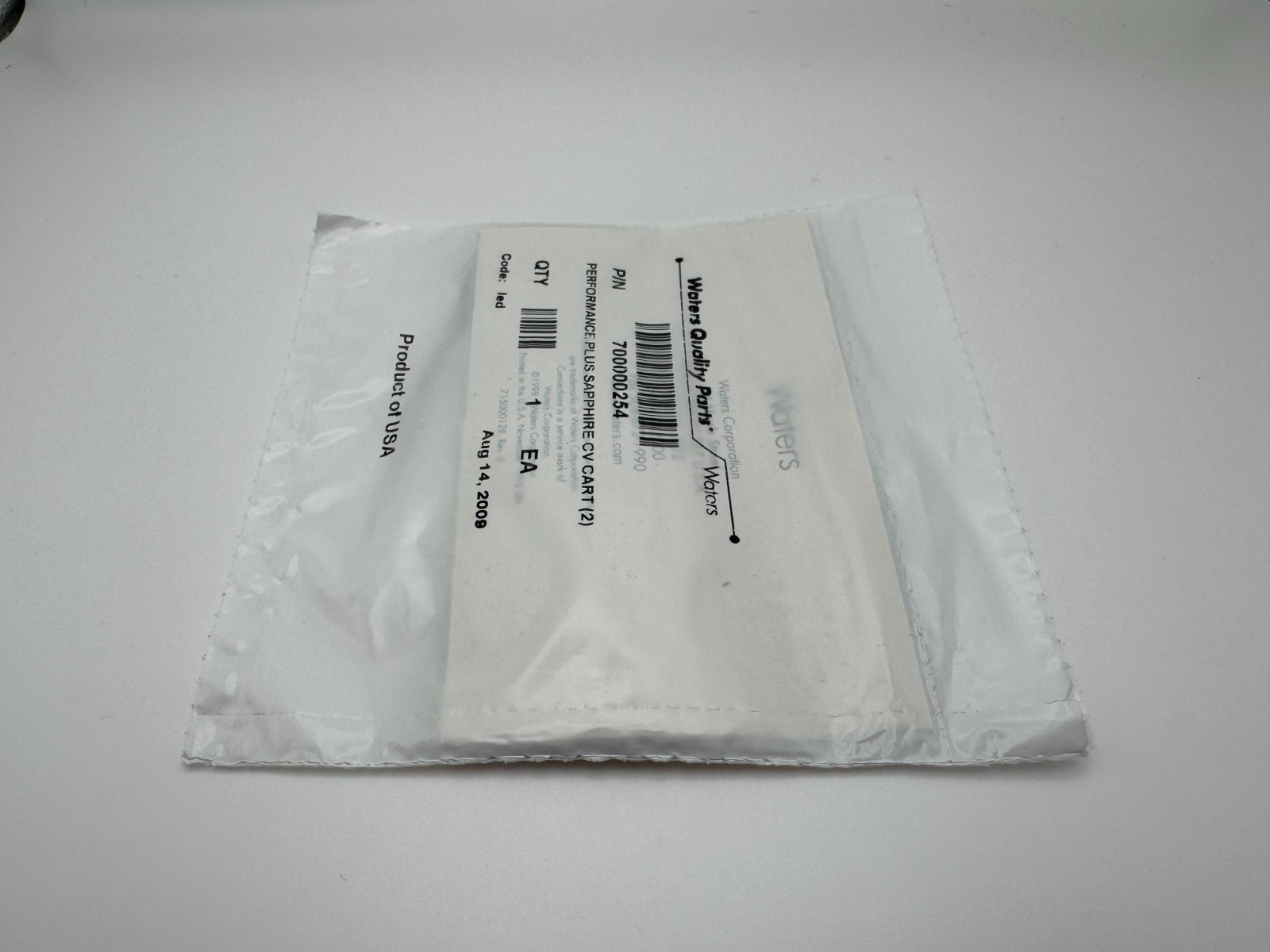 Waters Performance Plus Sapphire CV Cart HPLC Part Number 700000254