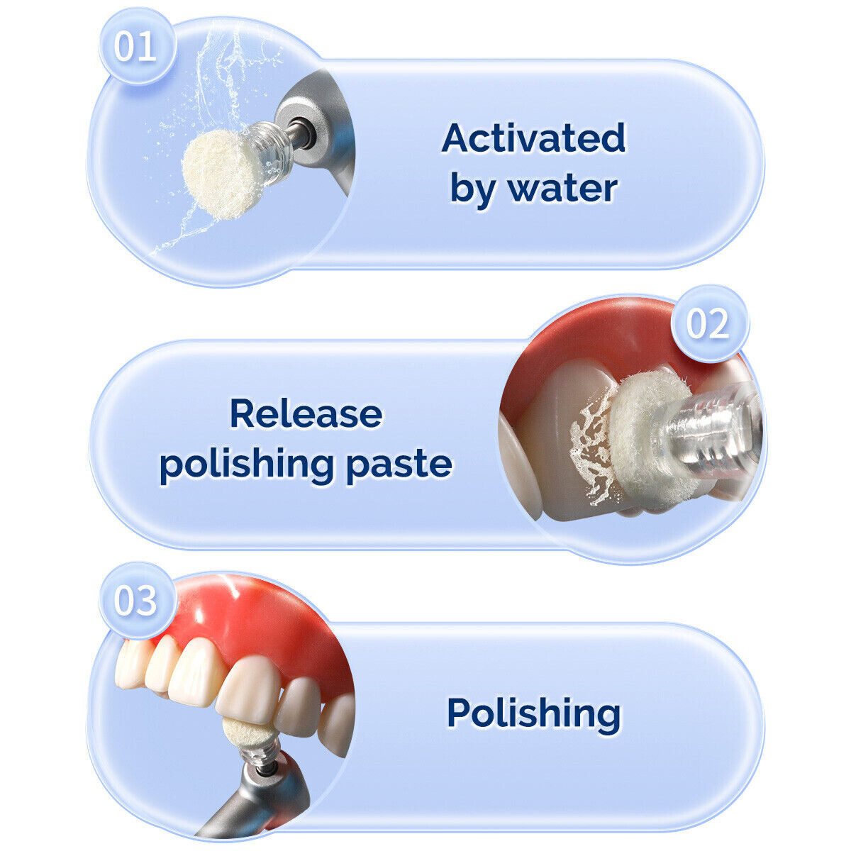 3 Box Dental Integrated polishing agent More Faster polishing Disks Regular Snap