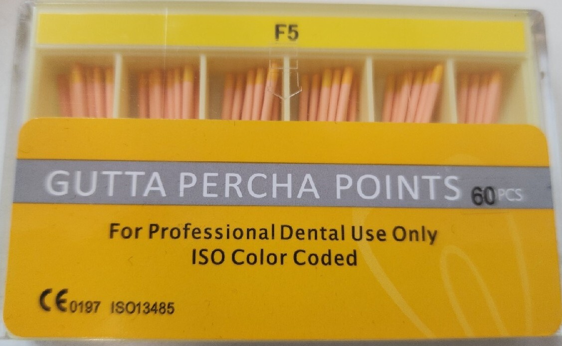 F5 Gutta Percha Points HTM Box of 60 Dental Root Canal