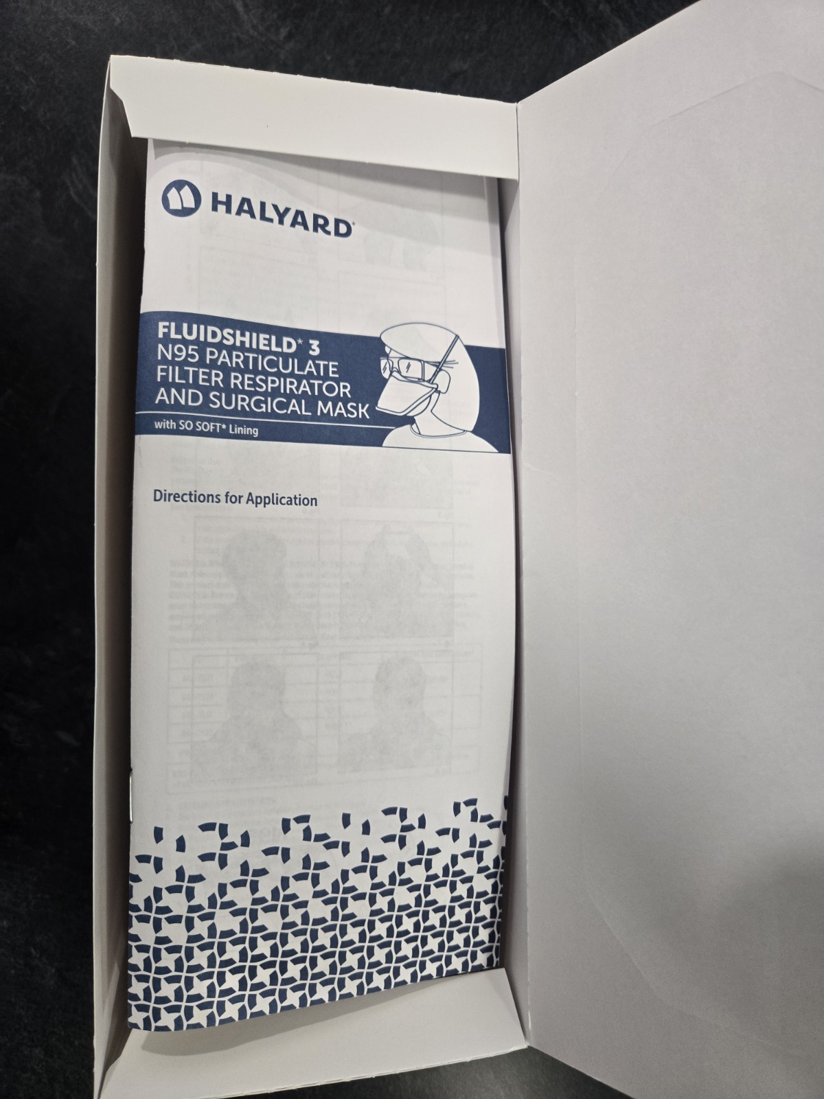 35-Count New Halyard FLUIDSHIELD Level 3 N95 Filter Respirator/ Surgical Mask