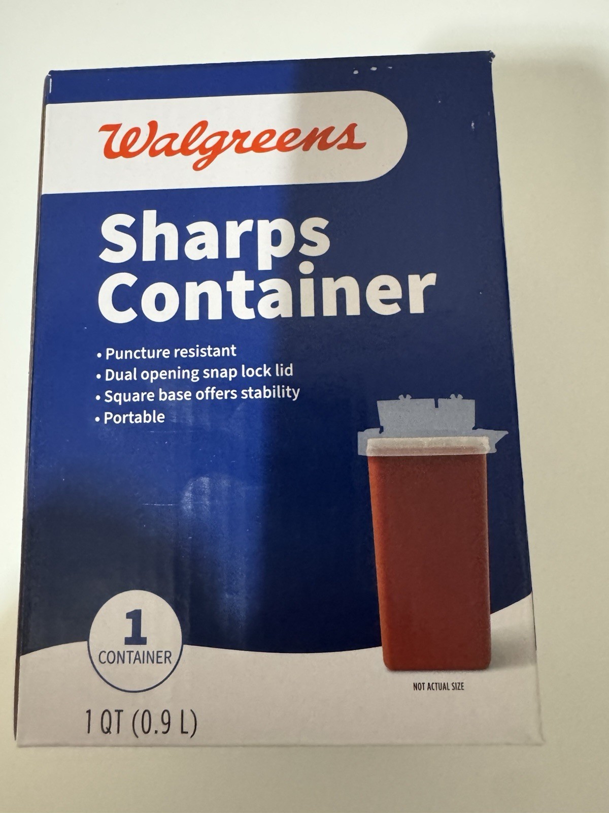 4 pack- Sharps Container 1 Qt Biohazard Infectious Waste Needle Disposal –