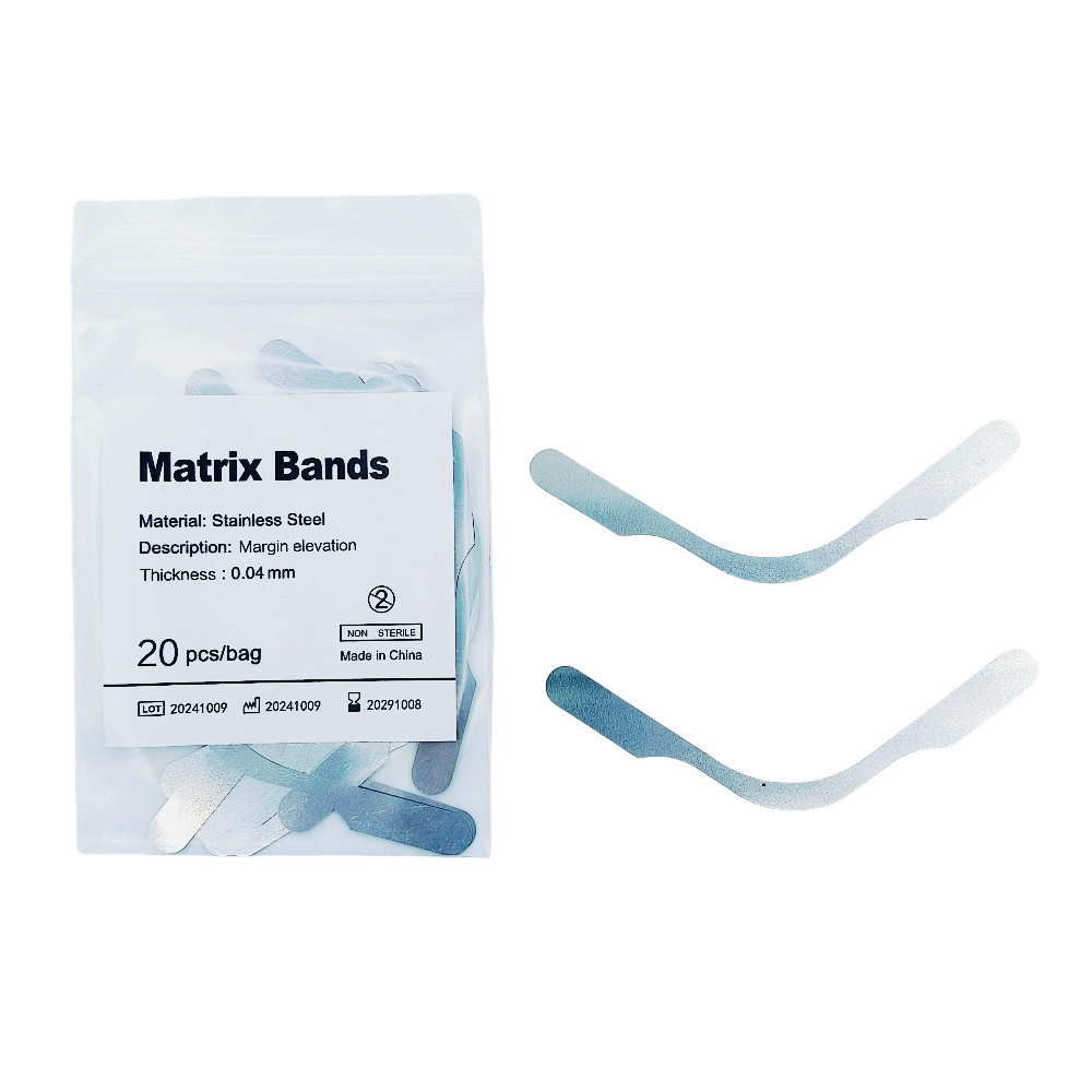 Dental Tofflemire Matrix Bands Universal Stainless Steel Matrix Retainer 144Pcs