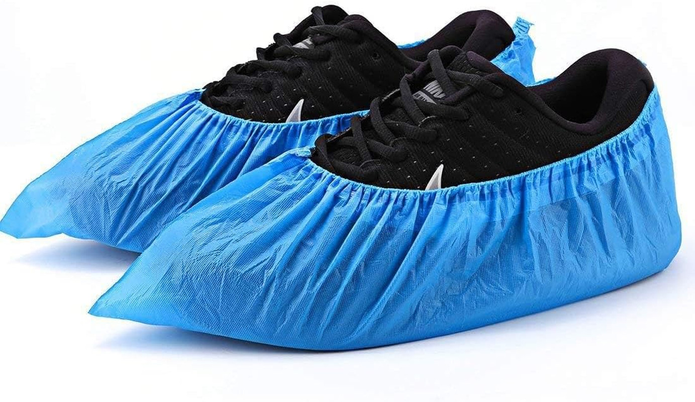 Shoe Covers Disposable Non Slip -100 Pack(50 Pairs) 15.7» Hygienic Waterproof F