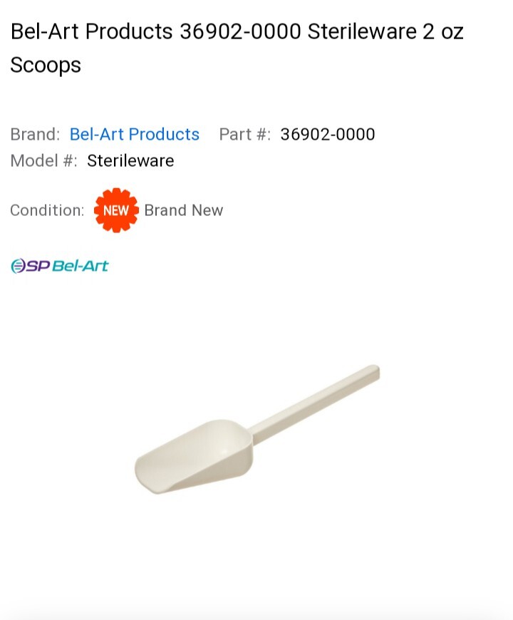 10 SP Bel-Art Sterileware 2oz Tools for sampling