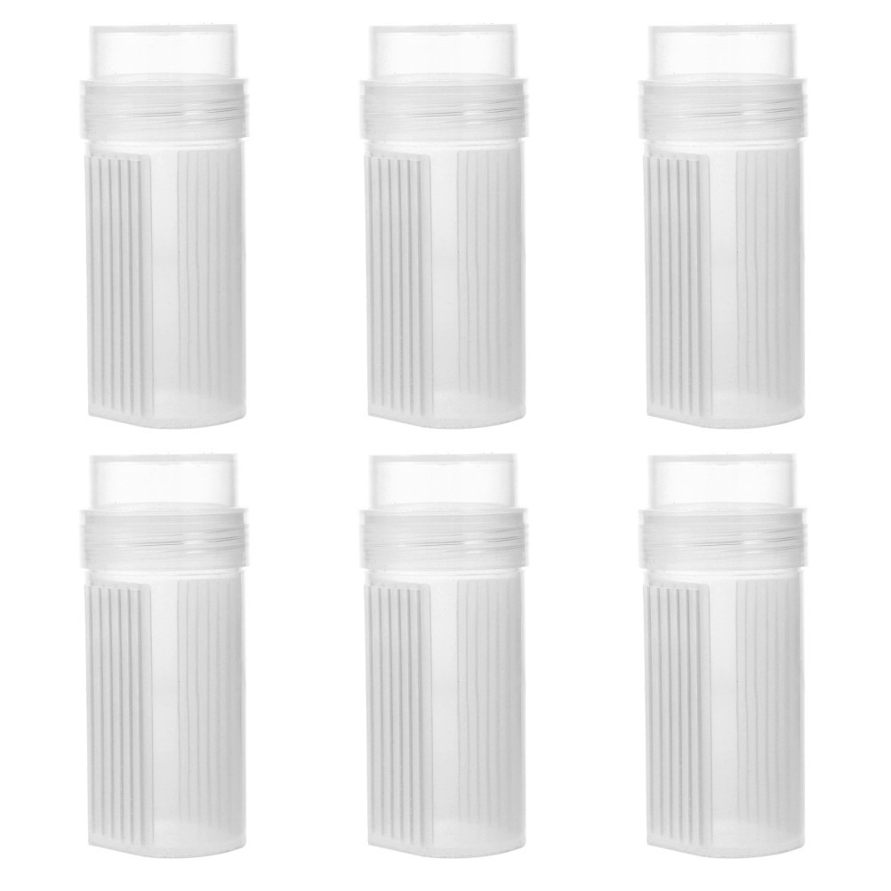 6 Pcs Staining Tank for Slides Lab Microscope Supplies Clear Plastic Jar