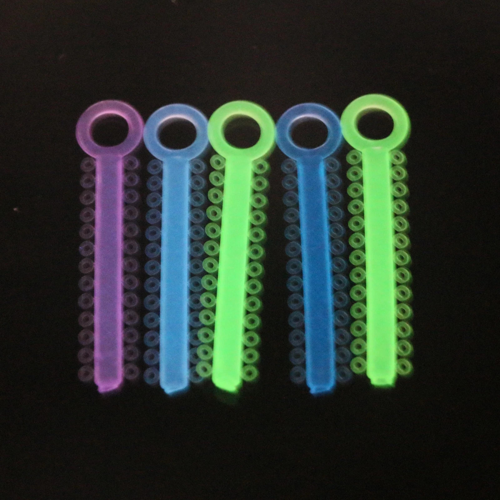 Dental Orthodontic Night-Light Luminous Elastics Ligature Ties Bands Power Chain