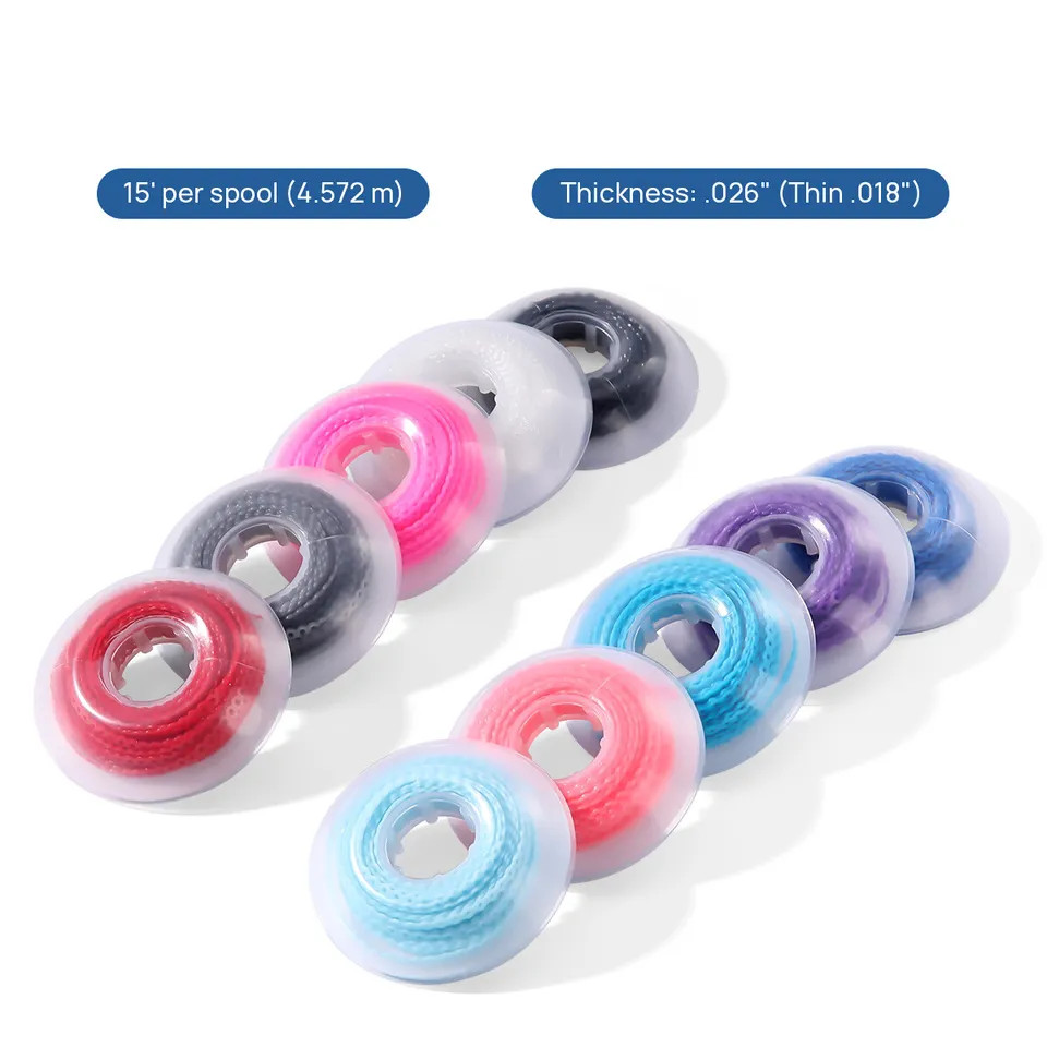 10Rolls Dental Orthodontic Elastolink Chain Long & Short & Continuous