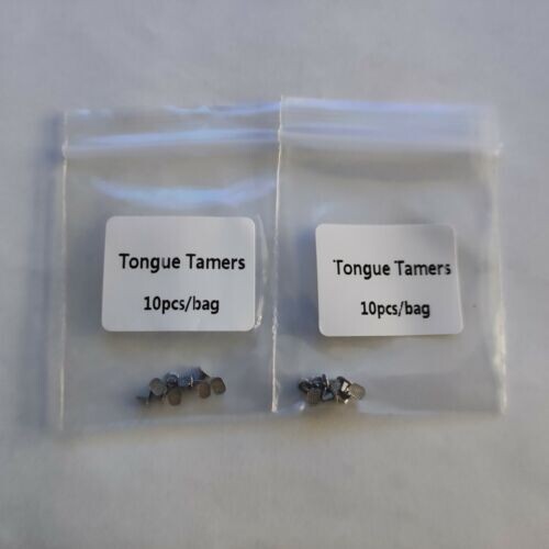 100 Pcs Dental Orthodontics Tongue Tamers Mini Spur Educador Lingual Mesh Base