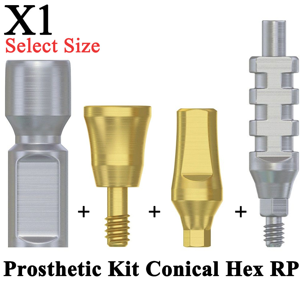 1pcs Dental Fixture Prosthetic Kit Conical Nobel Active Hex RP Fixture