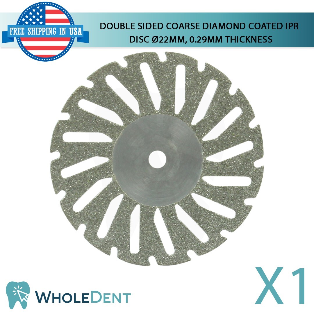 Ortho Dental Coarse Double Sided Diamond Coated Disc IPR Separator Ø22mm, 0.29