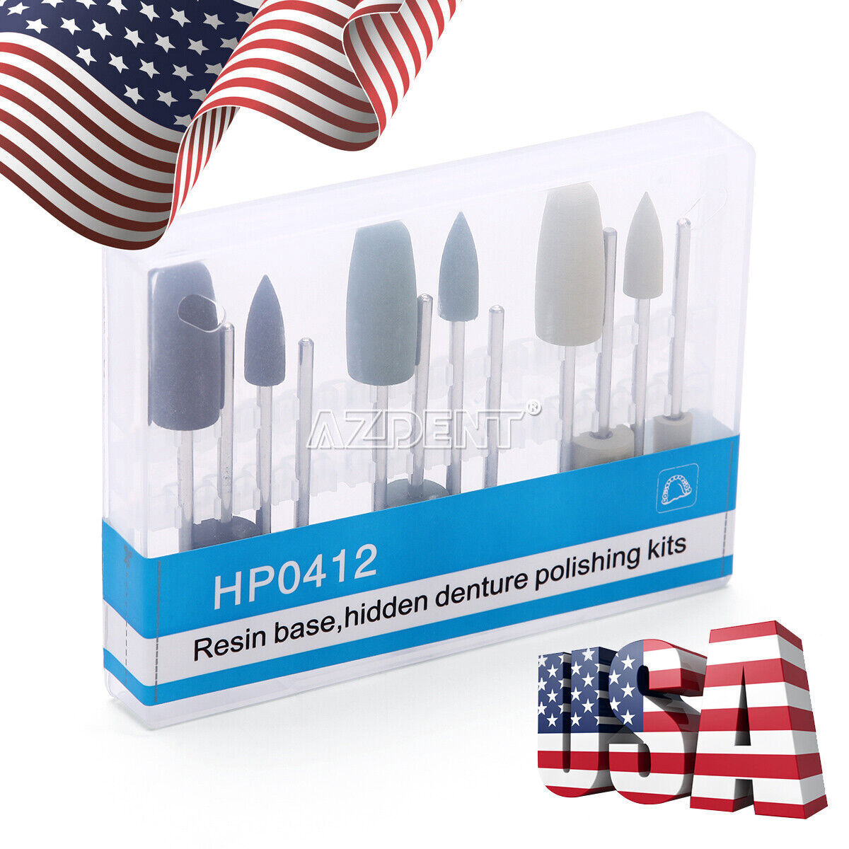 Dental Diamond Burs Composite Polishing Burs White Stone Disk FG/RA/HP Polisher