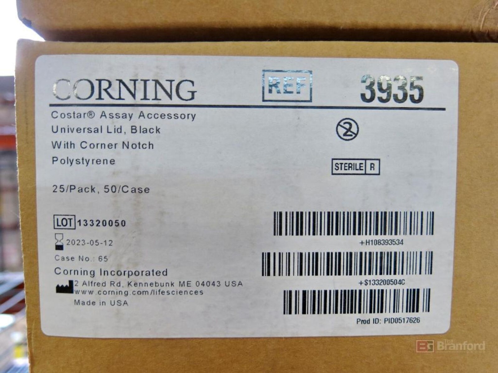 NEW Corning Costar 3935 Universal Lid, Black (Case of 50)