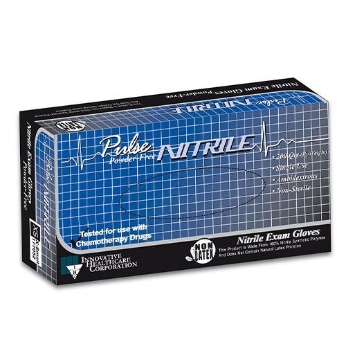 Pulse Nitrile Exam Gloves: Small, Non-Sterile, Powder-free, Fine