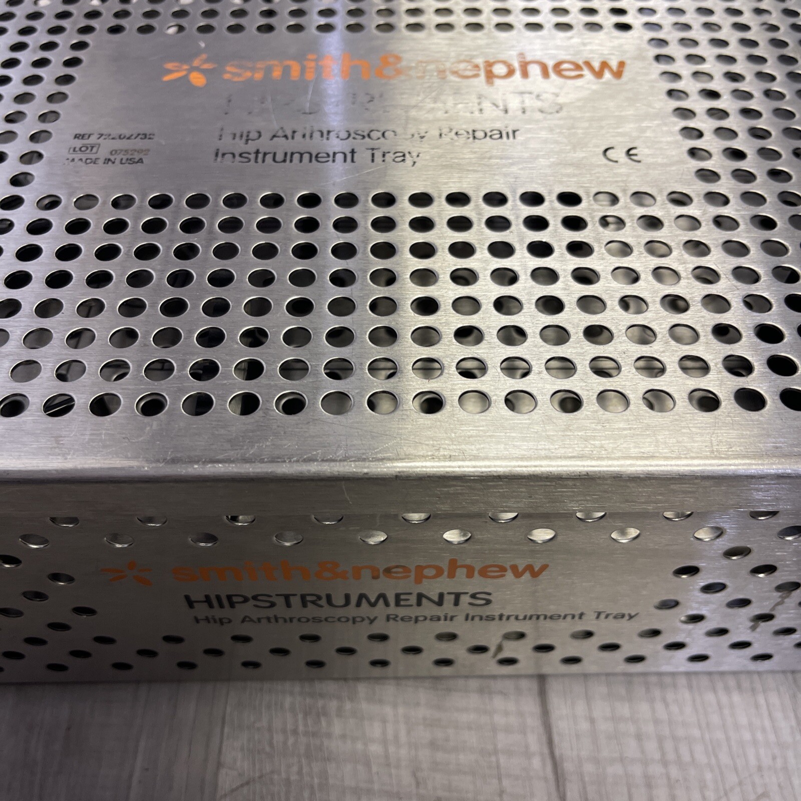 Smith & Nephew Hip Arthroscopy Repair Instrument Tray Case 72202732