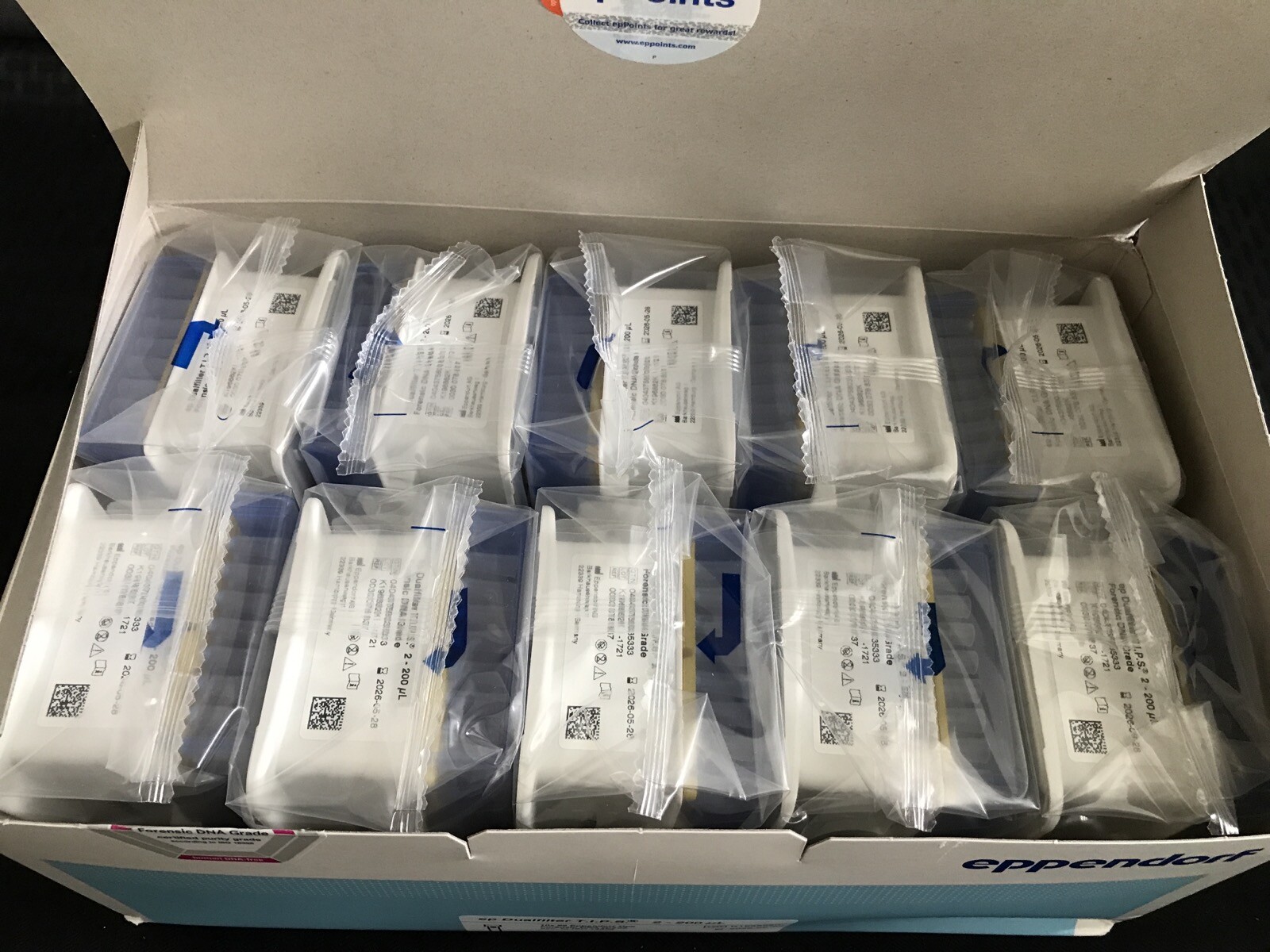 (960) EPPENDORF ep Dualfilter TIPS 200uL Forensic DNA Pipet Tip 10×96 0030078837