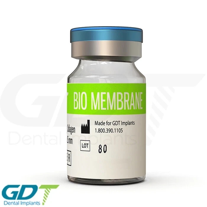 15mm x 15mm BioMembrane Reso rbable Barrier + 0.5cc Granules Bon Graft GDT