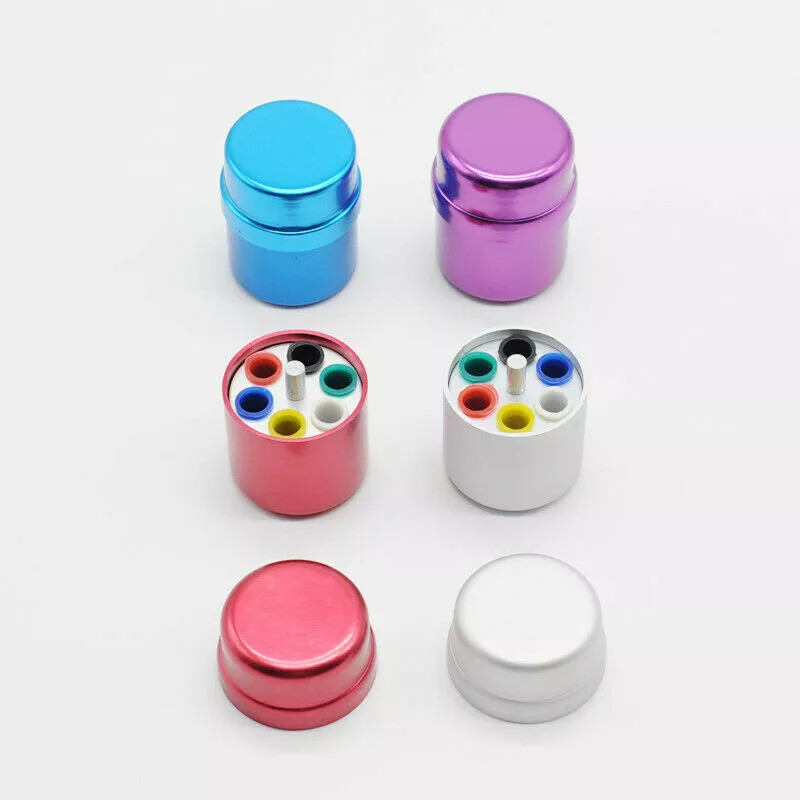 Dental Multifunction Disinfection Box Holder Endo Files Gutta 6 Holes Organizer