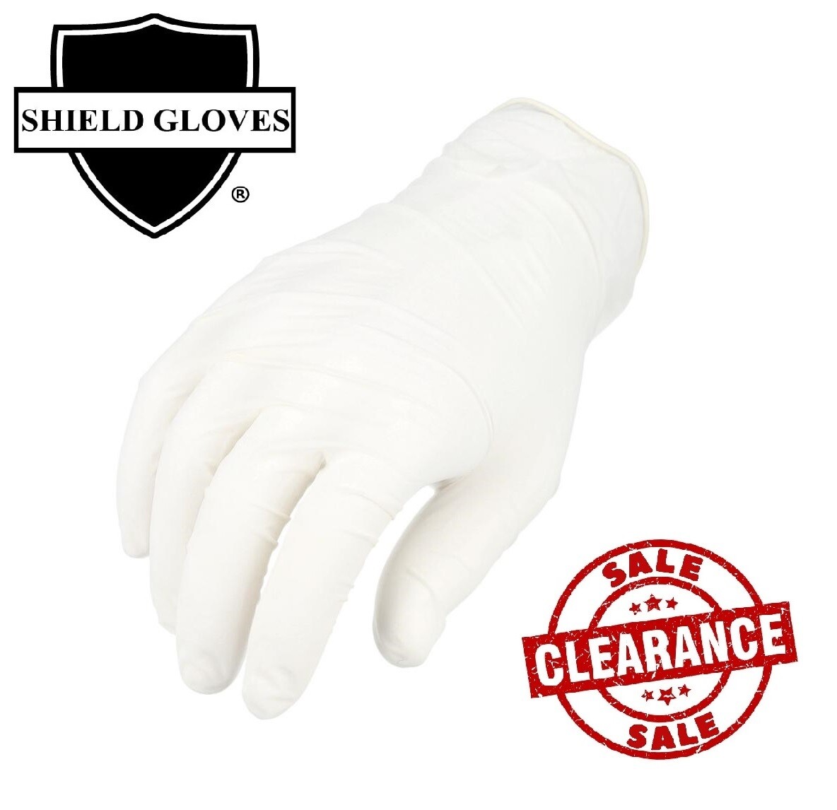 2000 Pcs Powder Free Latex Disposable Exam Gloves Large 4.5 Mil Natural Rubber