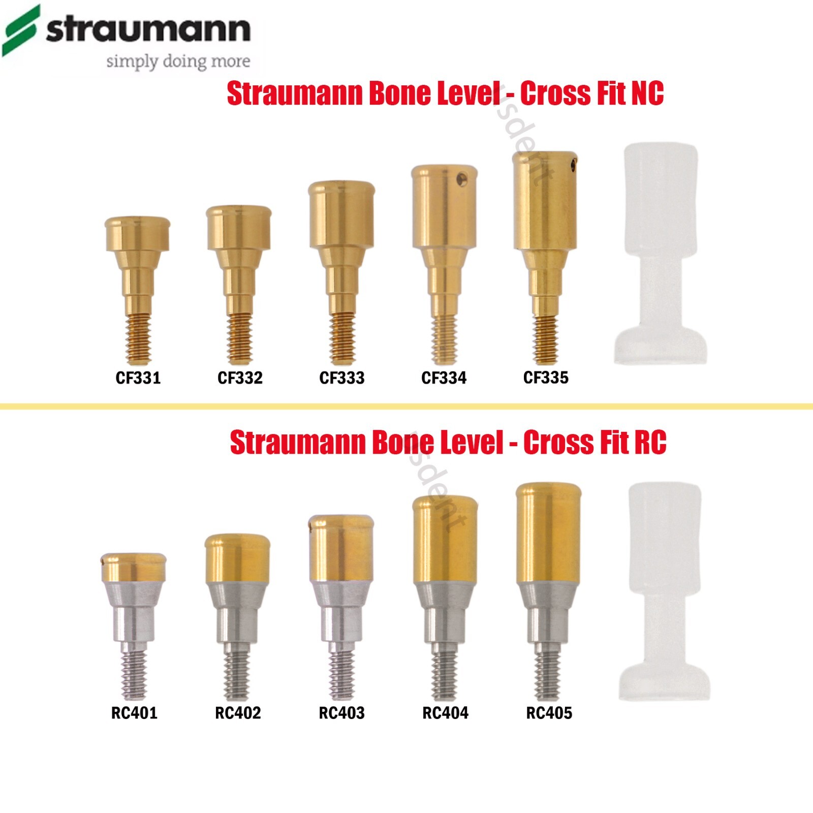 Dental ITI Straumann Healing & Locator Abutments Open/Closed Tray Post NC/RC Cap