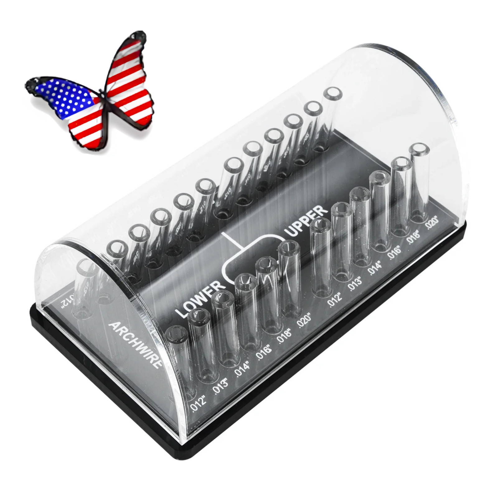 Dental Ortho Round/Rectangular Arch wire Case Dispenser Acrylic Organizer Holder