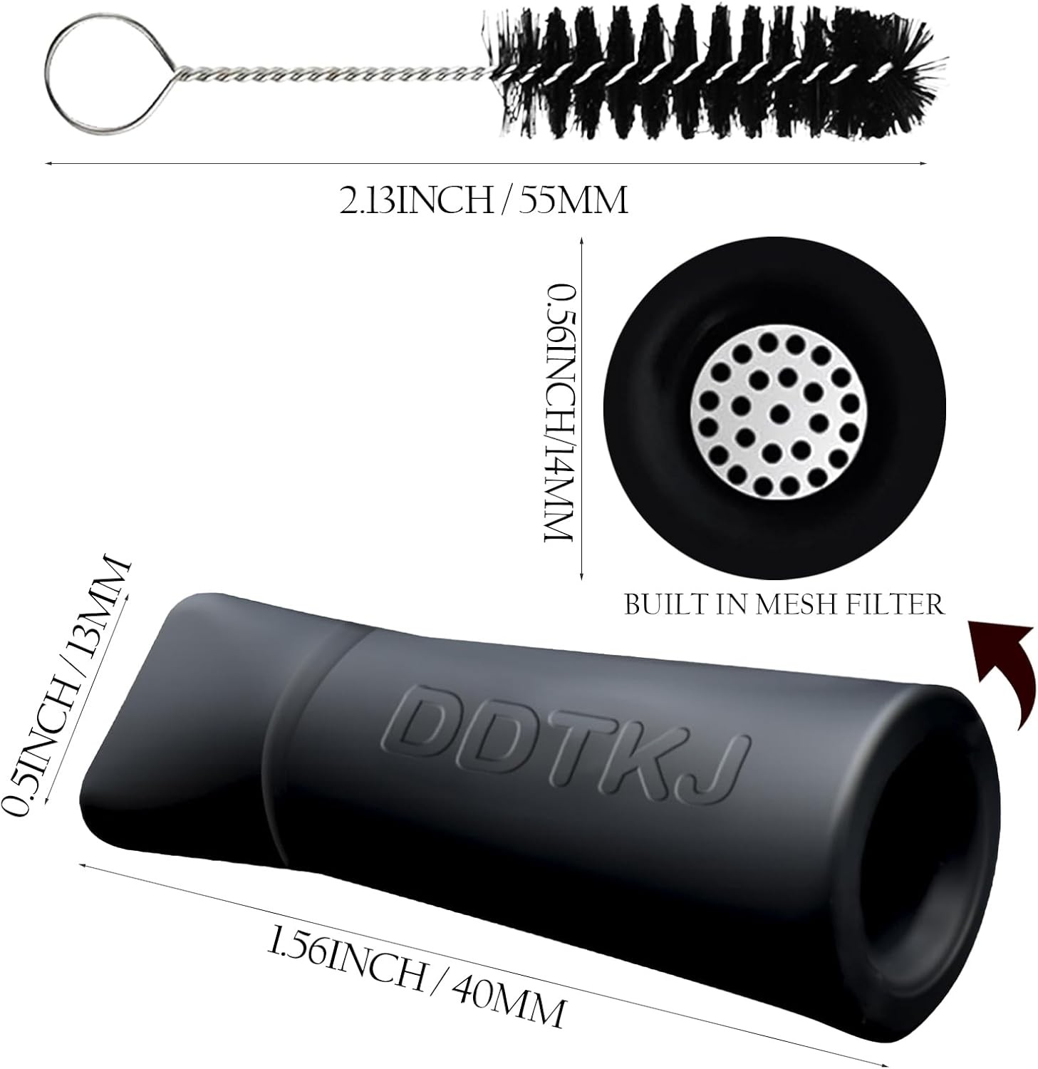 Reusable Silicone Filter,Multi-color, Anti-cracking, Suitable Random Color *5