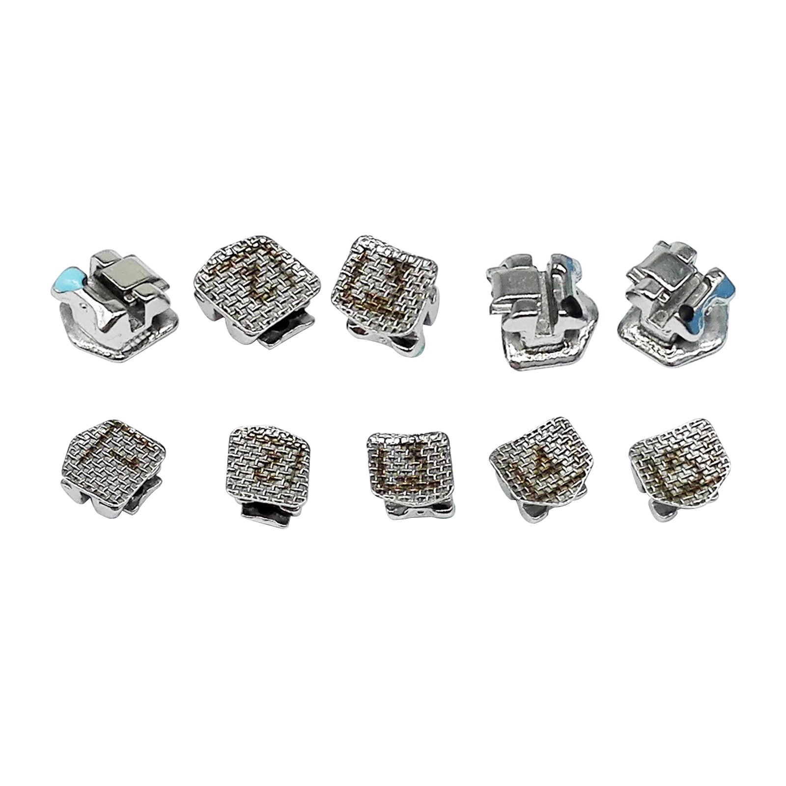 Dental Orthodontic Self-Ligating Brackets Metal Mesh Roth/MBT 022 Active Hook