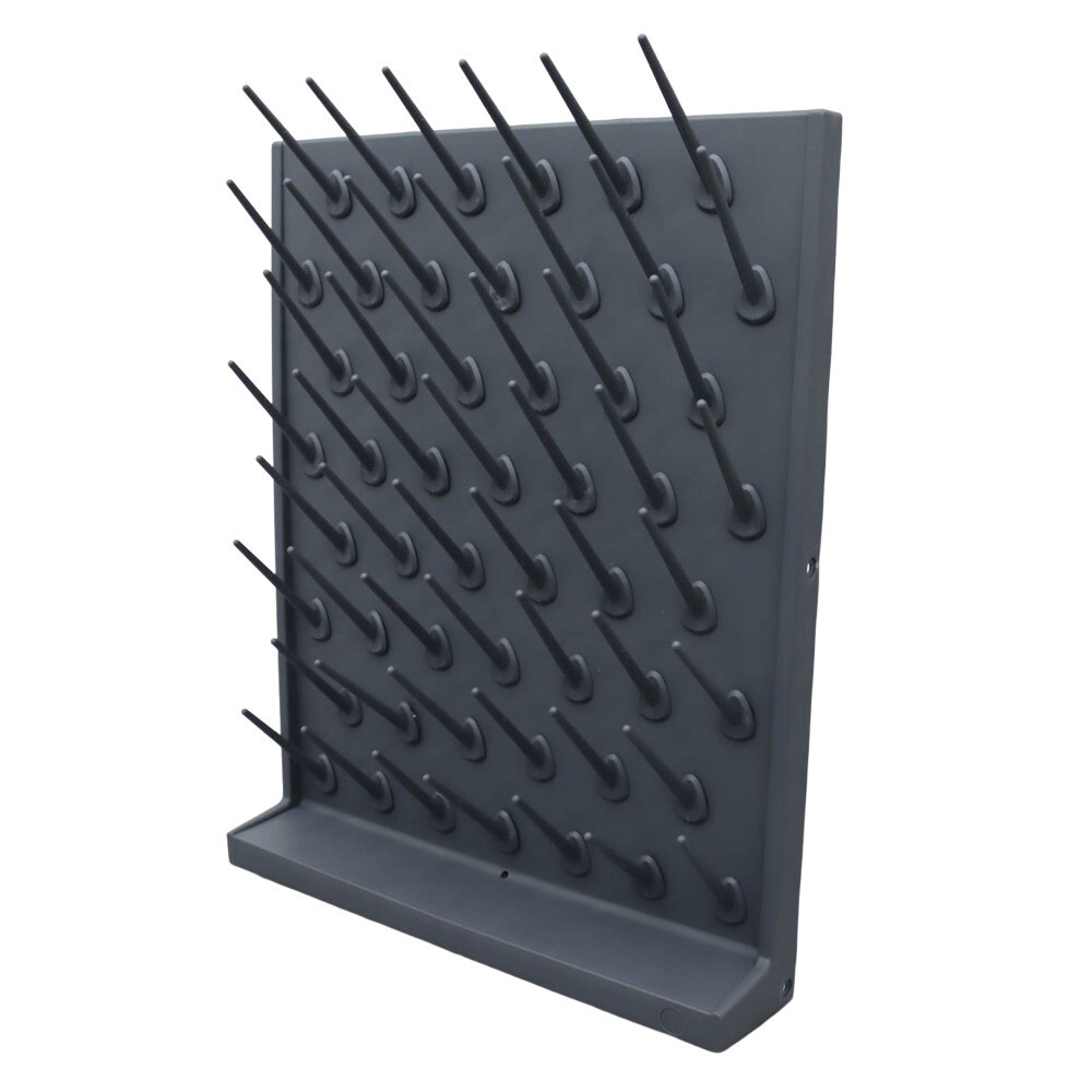 Detatchable 52-Pegs PP Drying Drip Rack Desk/Wall-mount for Test Tubes Flasks