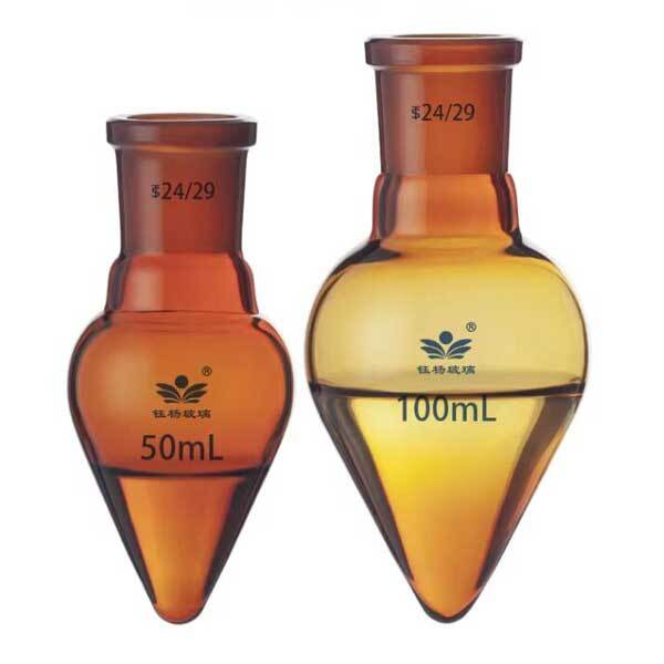 5ml – 1000ml Amber Clear Pear Shape Boiling Flask with Standard Outer Joints