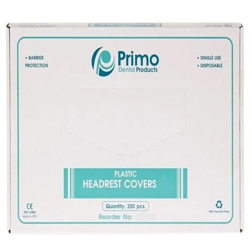 Primo Regular Size Clear Headrest Covers 10″ x 11.25″ Plastic 250/Pk