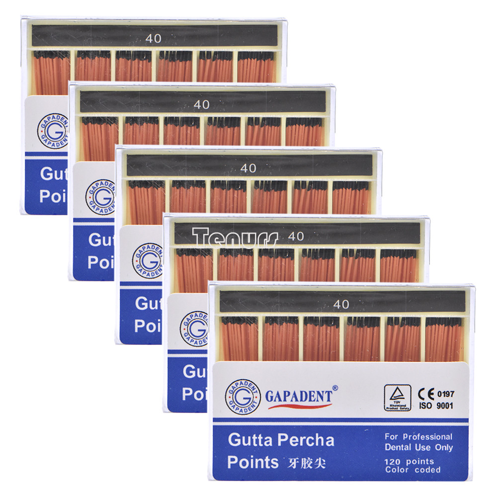 10Box Dental Endodontic Gutta Percha Points GP0.02/4/6 15-40# 7 size