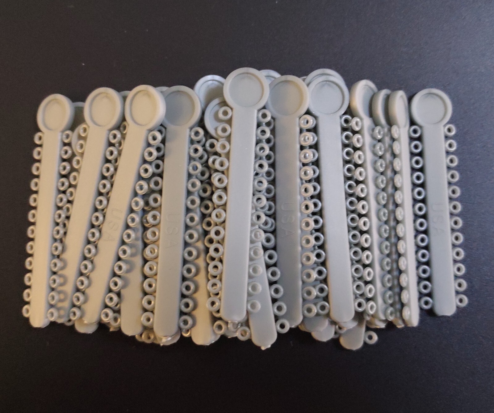 5Packs 5040 Pcs Dental Orthodontic Ligature Ties Elastic Rubber Bands 38 Colors