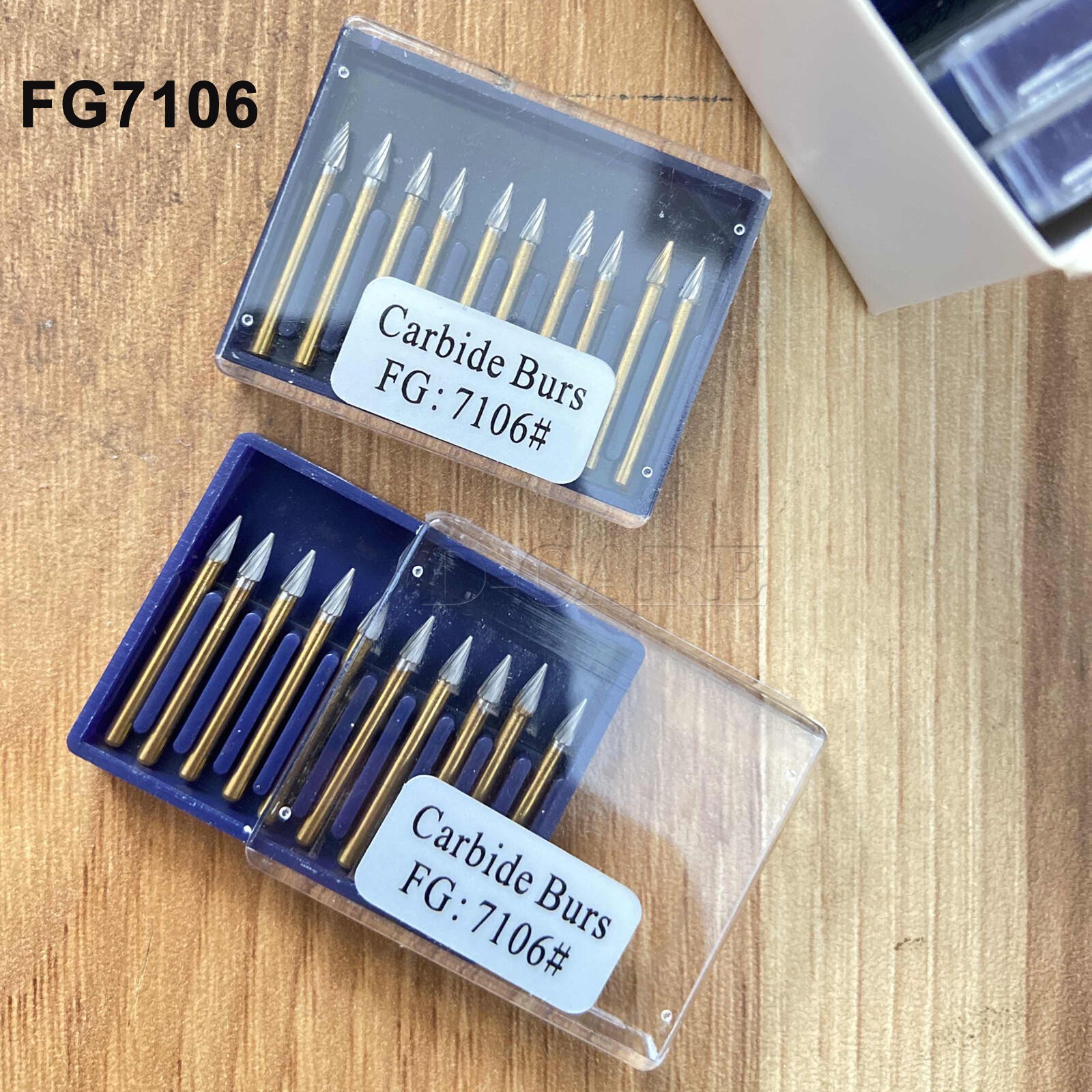 10Pcs Dental Orthodontic FG7106 Debonding and Finishing High-speed Carbide Burs
