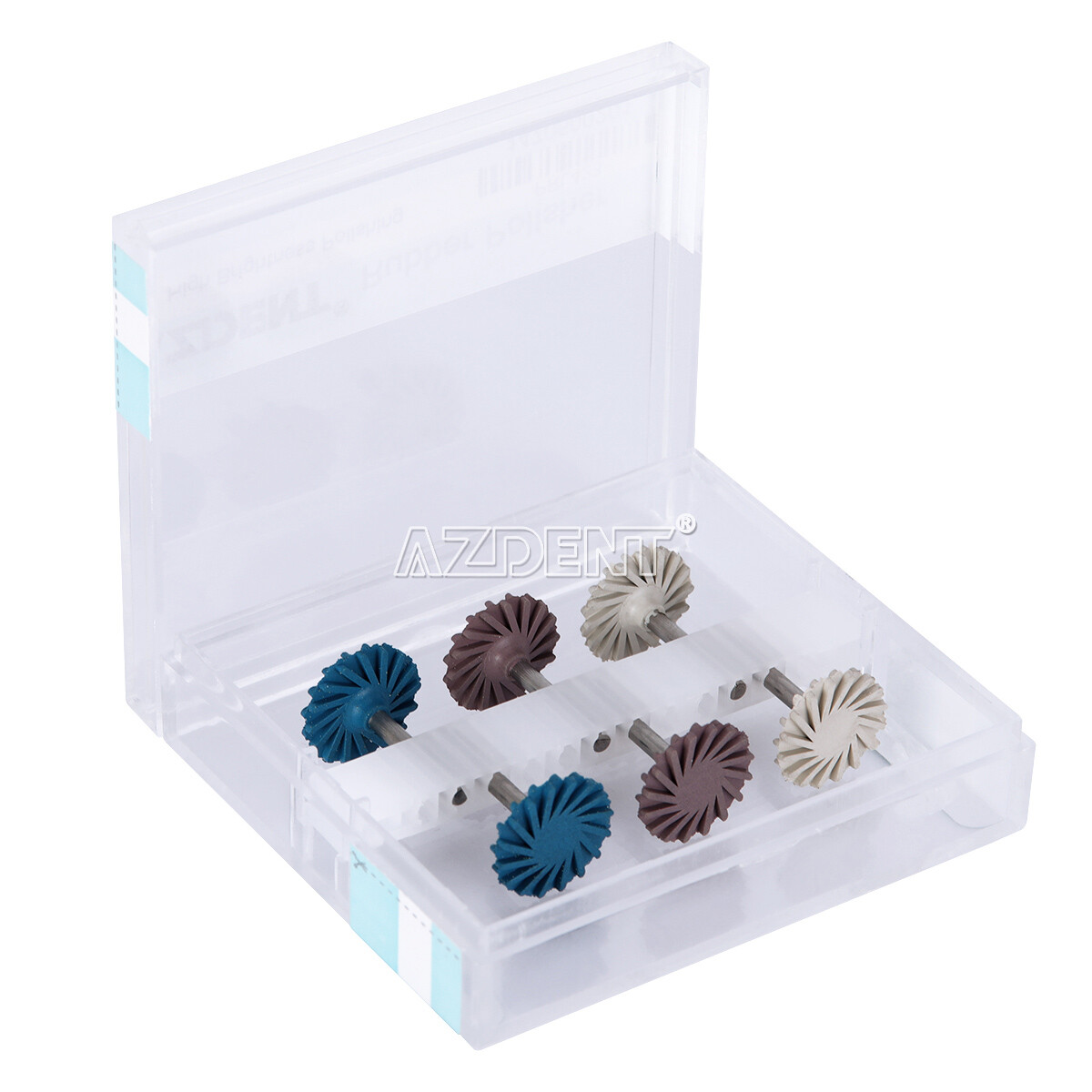 AZDENT Dental Composite Polishing Kit Diamond System RA Rubber Wheel Polisher US