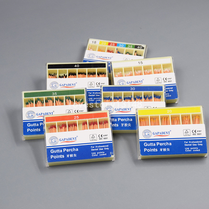 Dental Absorbent 120 Points Gutta Percha Taper Endodontic Zinc Oxide Gapadent