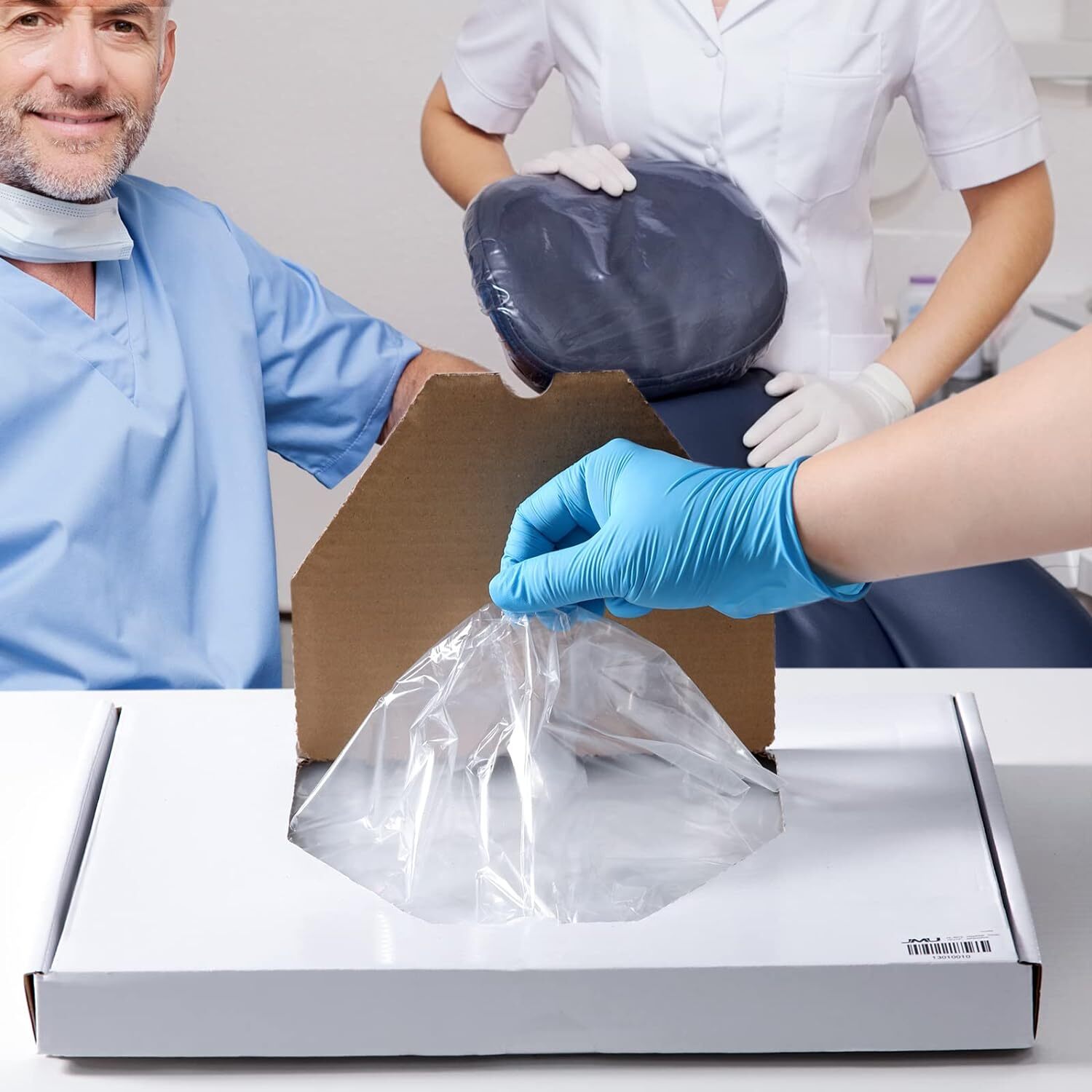 500pcs Dental Headrest Covers Sleeves 10″x11″/ 10″x14″ Disposable Clear Plastic