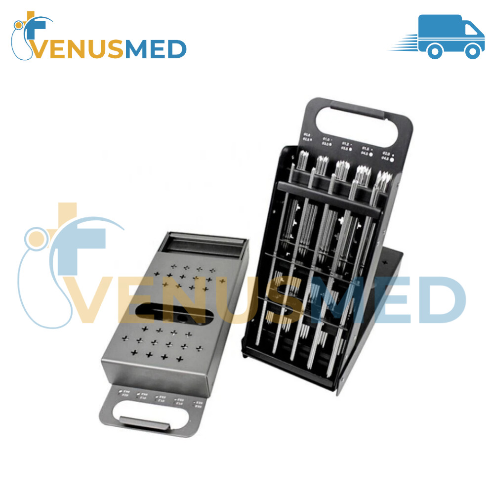 Basic 100-Piece Kirschner Pin Surgical Sterilization Rack Box for K-Wires