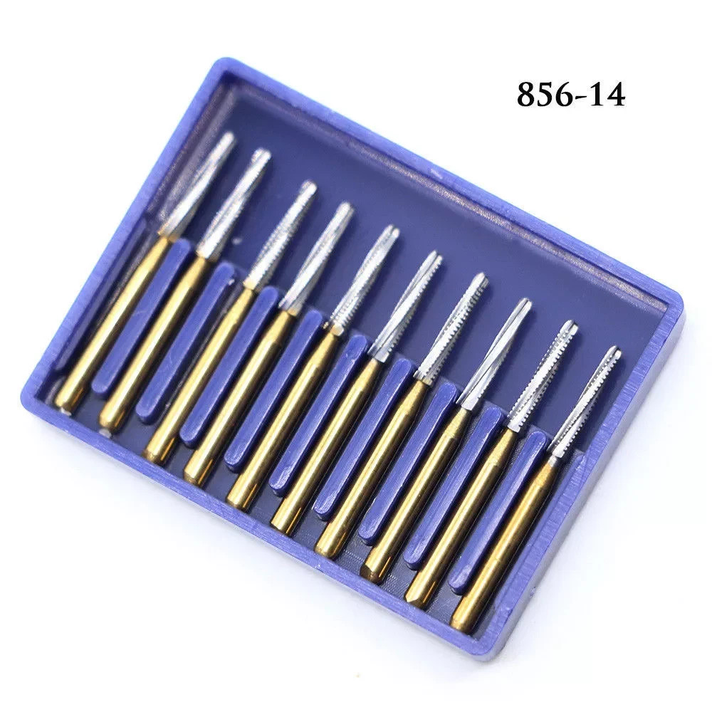 Dental Trimming & Finishing Gold Carbide Burs Burr 7901/7902/7404/7406/7408/1957