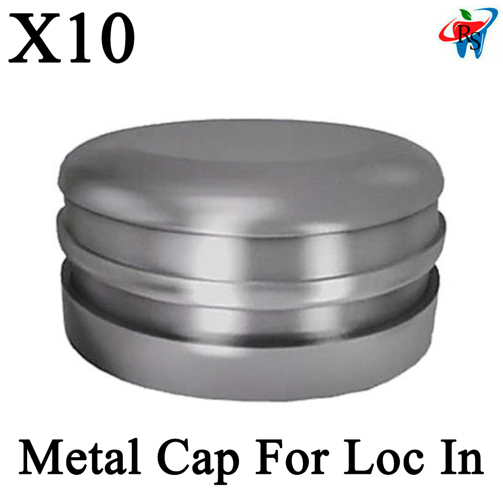 10pcs Metal Cap Housing Loc In Attachment Adapter Head Dental Lab Int Hex