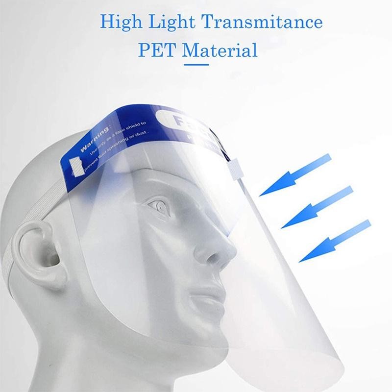 Clear Face Shield Protective Covers Elastic Band Safety Protective Equipment