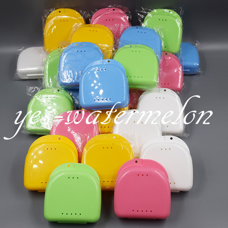 Dental Retainer Orthodontic Mouthguard Denture False Teeth Storage Case Box