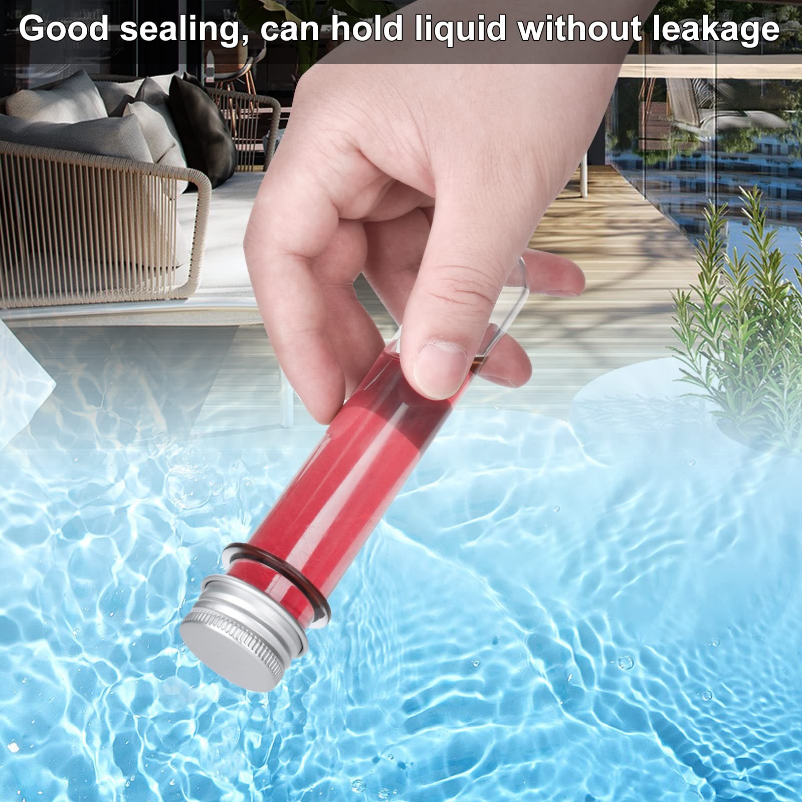 Plastic Test Tubes with Screw Caps 45ml Clear Tubes for Scientific Experiments