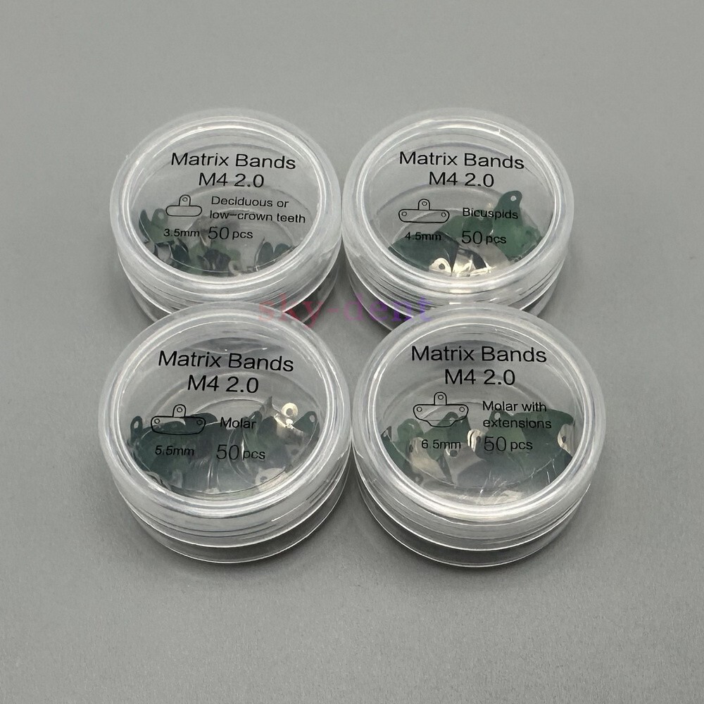 Dental Matrix Bands Ring Sectional Contoured Matrices Systems Fits Palodent V3