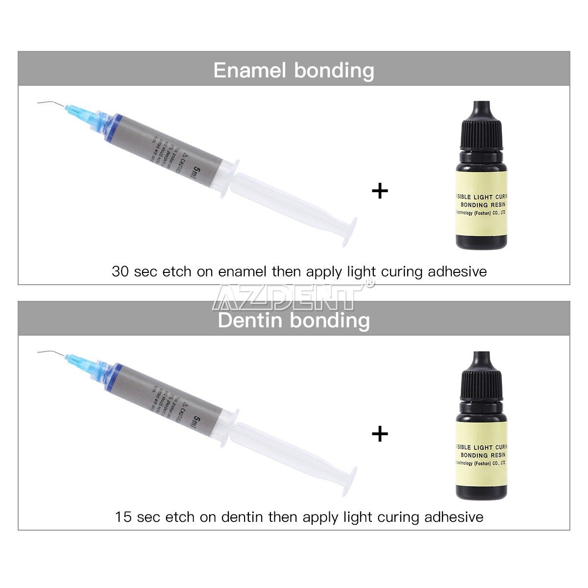 DENTEX Universal Dental Light Cure Hybrid Composite Resin Kit B1 High strength