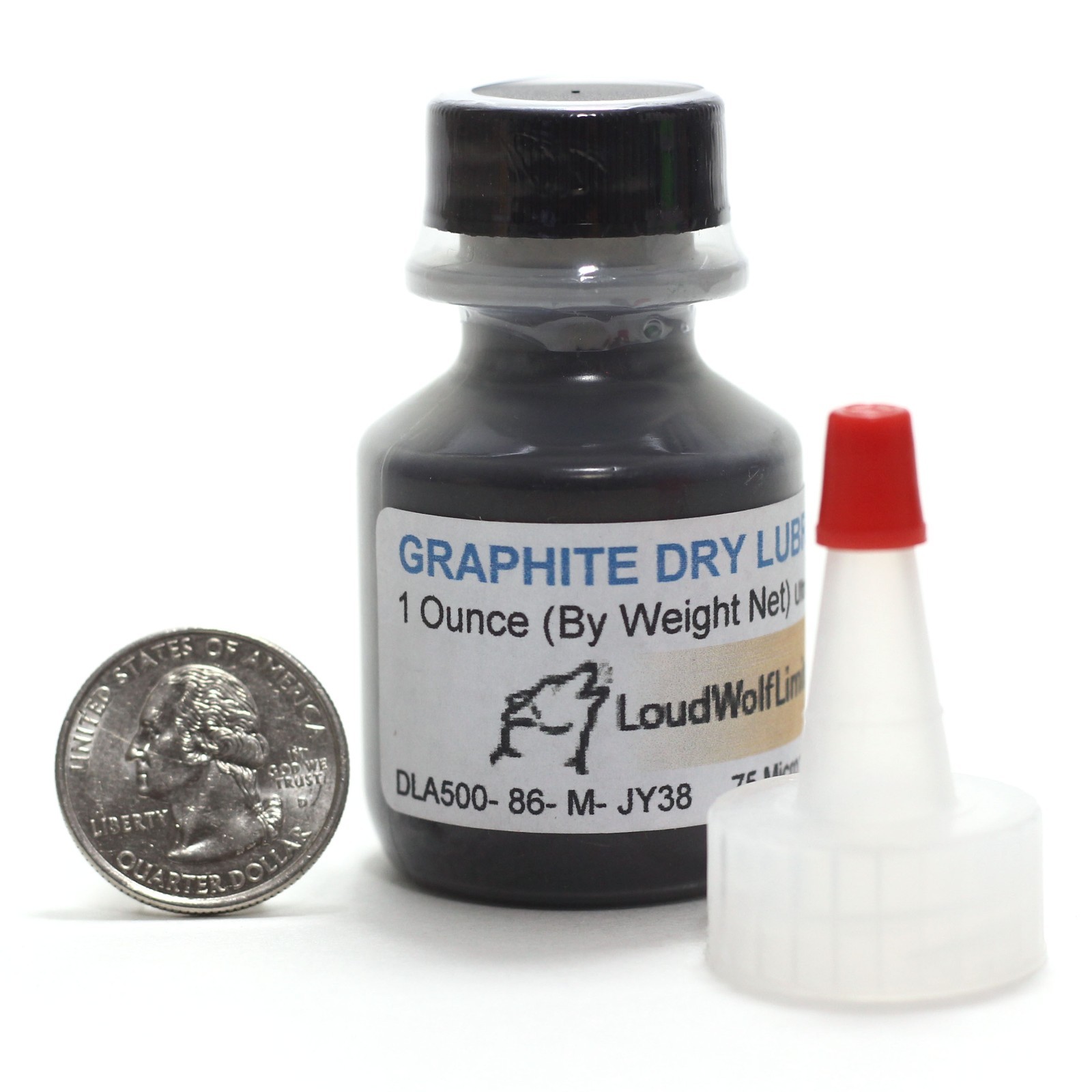 Dry Graphite Lubricant, 1oz, Military Grade, Free Dispenser Tip SHIPS SAME DAY