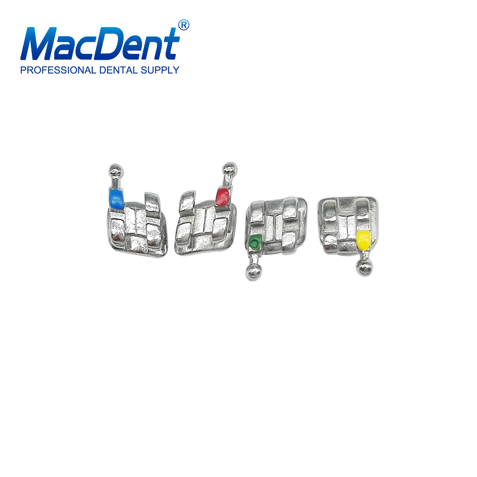 10X Dental Orthodontic Monoblock Bracket Braces Mini Roth/MBT 018/022 MacDent