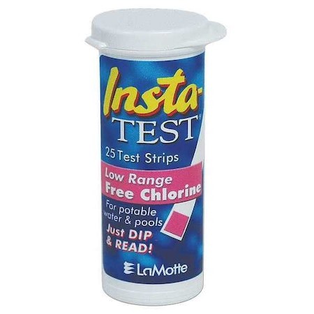Lamotte 2964-G Test Strip,Free Chlorine,0To10 Ppm,Pk25