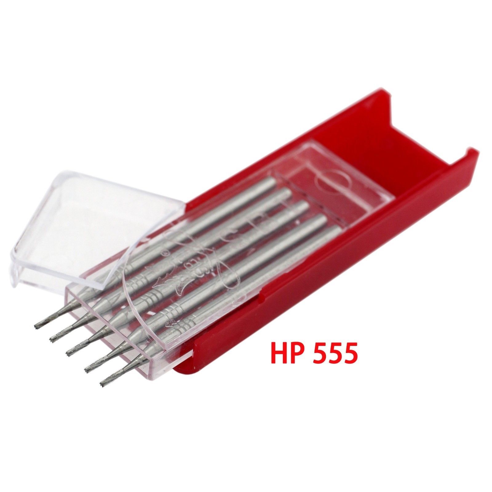 Dental Straight Handpiece Bur Tungsten Carbide Straight Fissure HP Shank 555-563