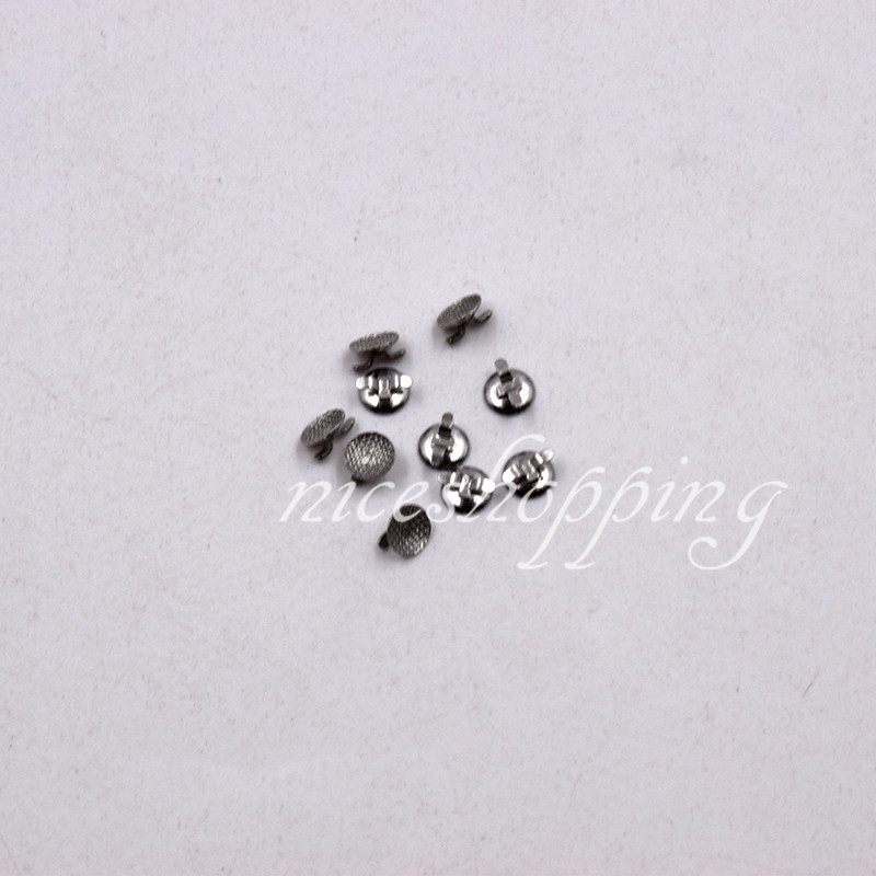 10Pc/Pack Dental with Cleat double wing Mesh Orthodontic Lingual Button Bondable