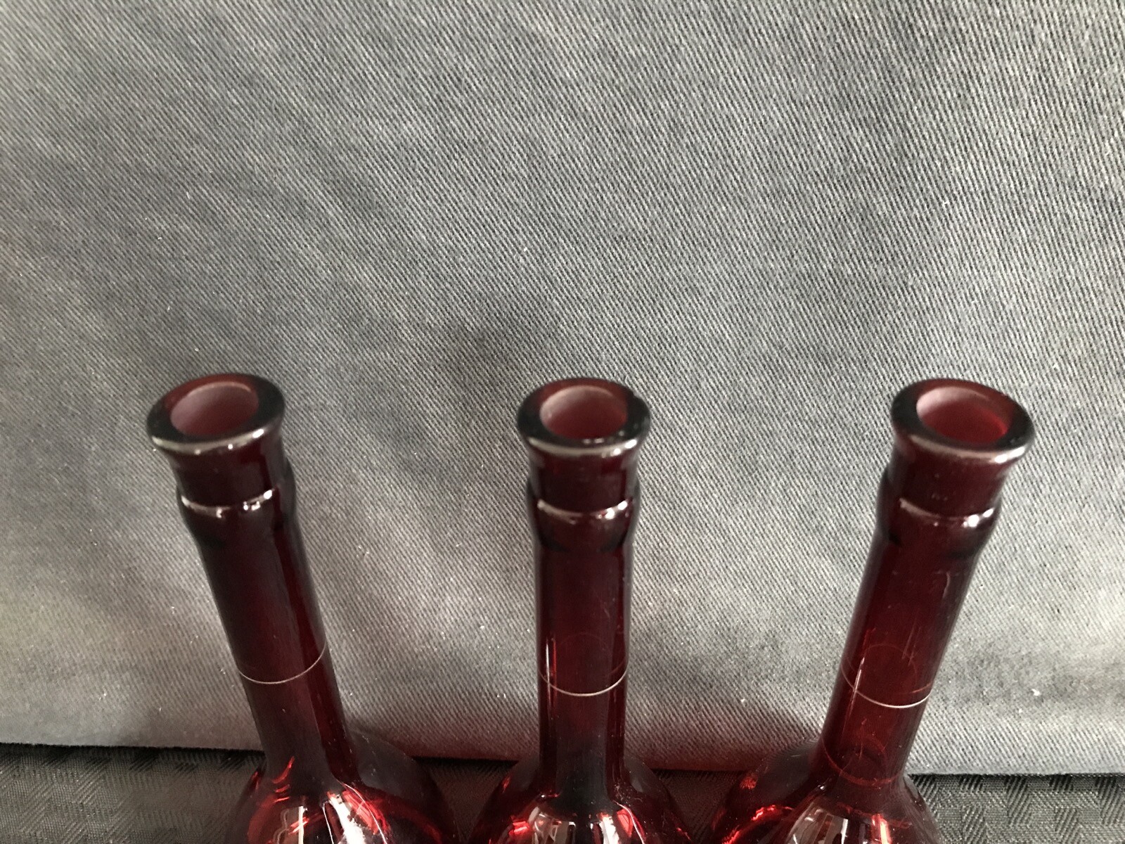 (5) PYREX 100mL Low Actinic Class A Red Glass Volumetric Flask No #13 Stopper